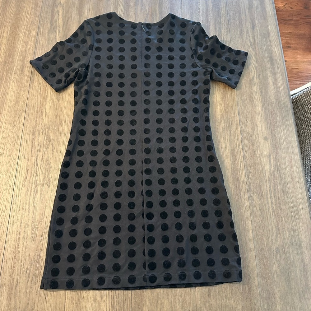 Black Polka Dot Mini Dress - Picture 3 of 5